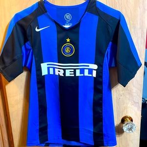 Nike Retro Inter Milan Men’s Small Soccer Jersey 2005- Leonardo #5
